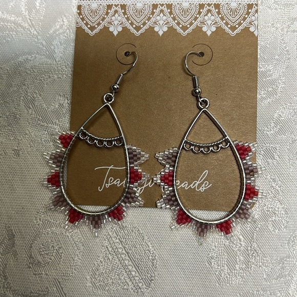 NEW Southwestern Inspired Boho Beaded Earrings - Picture 3 of 7